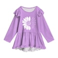 thumbnail image 6 of KPOPLK Toddler Girl Clothes 2-12Years Fall Outfits Girls 2Pcs Long Sleeve Ruffle Shirt and Loose Fit Pant Outwear,Size 11-12 Years, 6 of 6
