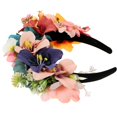 thumbnail image 5 of Hair Band For Party Simulation Flower Headband Wedding Accessory For Women Multi 22x22cm Easy To Fit 1Set, 5 of 5