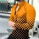 thumbnail image 4 of Camisa informal de manga larga para hombre, de primavera 2024, con estampado digital 3D de lunares y solapa de un solo pecho, camisa de fiesta 5XL, 14 colores, 4 of 5