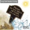 thumbnail image 5 of Do Not Drive Or Park On Grass Sign Yuntarda 2-Pack 10 X14 Stay Off Grass Sign With Integrated Stake Rust-Free Aluminum Yard Sign Easy Install For Outdoor Use, 5 of 5