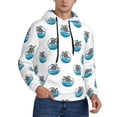 thumbnail image 2 of Fotbe Men's Hoodie with Turtle Pattern - Kangaroo Pocket Pullover Hooded Sweatshirt, Perfect for Daily Wear, Travel, and Home-XX-Large, 2 of 7
