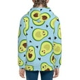 thumbnail image 4 of Kll Unisex Kids Boys Girls Hooded Pocket Pullover Hoodies-Avocado And Hearts, 4 of 9