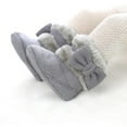 thumbnail image 4 of Baby Girl Plush Winter Snow Bowknot Boots,Soft Sole Fleece Warmer Anti-Slip Toddlers Infant Prewalker Booties Shoes, 4 of 5