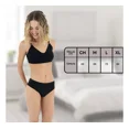 thumbnail image 3 of Pack 6 panties calzón corte bikini sin costura para dama d’Ssentials Negro Chico, 3 of 4