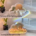 thumbnail image 3 of Trianu Cloud Tulip Lamp, Handmade DIY Cloud Tulip Mirror Night Light, Creative Living Room Bedside Desktop Ornaments (Pink), 3 of 7