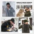 thumbnail image 4 of WMCAPS Mens Winter Beanie with Brim - Fleece Lined Thermal Knit Visor Hat for Cold Weather (Gray), 4 of 13