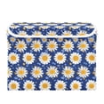 thumbnail image 7 of Yayeee Collapsible Cube Storage Bin with Lid Fabric Closet Decorative Basket with Handles, Elegant Daisy Pattern, 7 of 7