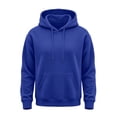 thumbnail image 6 of Mens Oversized Hoodies Sweatshirts | Fall Winter Hooded Collar Drawstring Pullover With Pocket for Workout Gym Royal Blue XL, 6 of 6