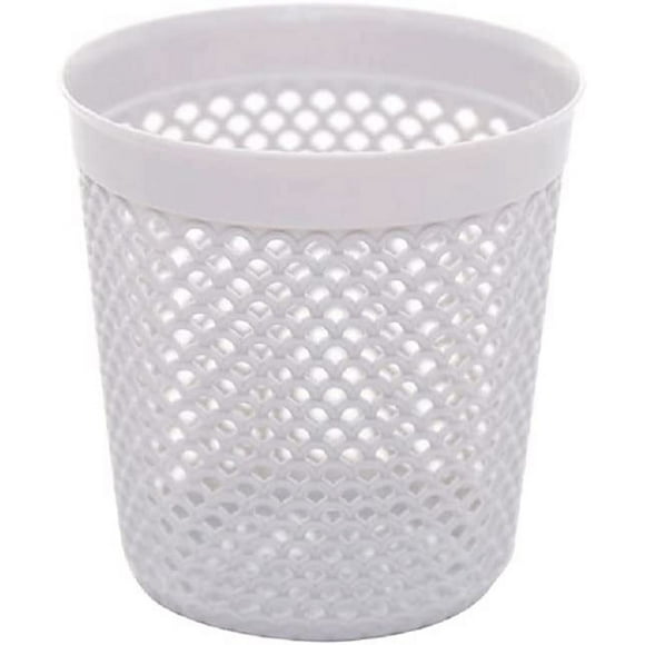 Portalápices de imitación de ratán creativo, tamaño pequeño y gran capacidad, organizador de bolígrafos, caja de almacenamiento, portavasos para escritorio, lindo (color: gris-paquete de 2)