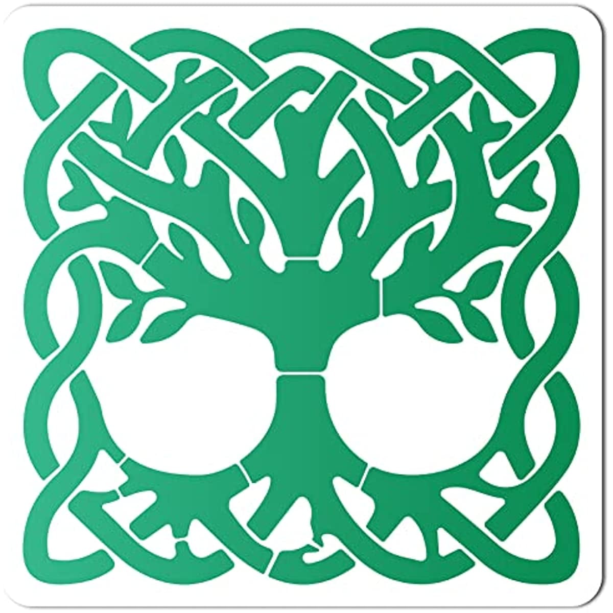 Stencil Big Celtic Tree of Life, Plastic Reusable