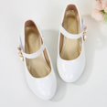 thumbnail image 2 of BOBOGOJP Toddler Mary Jane Shoes for Girls – Toddler Heels to Girls Dress Shoes for Girls White for 11, 2 of 6
