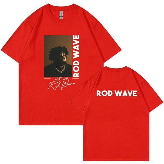 Rapper Rod Wave Last Lap Tour 2025 Graphic T Shirts Men's Women Retro Fashion O-Neck Oversized T-shirt Merch Hip Hop Streetwear