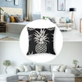thumbnail image 5 of PIKWEEK Pillow Covers Summer Colorful Fresh Pineapple Tropical Fruit Cotton  Throw Pillow Case Cushion Cover Outdoor Home Couch Decorative Set of 2 Multiple specifications, 5 of 7