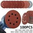 thumbnail image 4 of 100pcs Sanding Discs 5 Inch  Alumina Sanding Pads 8-Hole Sanding Paper Quick Change Sanding Sheet Polishing Sandpaper for Metal Wood Glass Car, 4 of 7