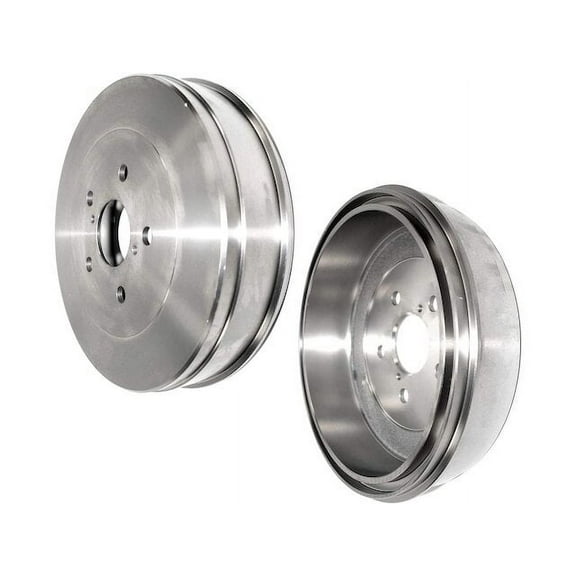 Rear Brake Drum Set - Compatible with 2004 - 2010 Toyota Sienna 2005 2006 2007 2008 2009