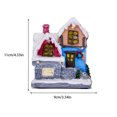 thumbnail image 2 of Naiovety Navidad LED nieve casa resina fiesta luminosa cabina hogar figuritas DIY Año Nuevo niños regalos brillante pueblo chimenea árbol Kits de decoración para fiestas Tipo4, 2 of 6