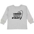 thumbnail image 3 of Inktastic I Hooked Nana's Heart with Fishing Rod Boys or Girls Long Sleeve Toddler T-Shirt, 3 of 5