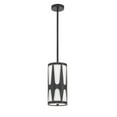 thumbnail image 2 of Crystorama Royston 1 Light Black Pendant - 7"W x 14"H x 7"D, 2 of 11