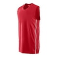 thumbnail image 2 of Augusta 1180A Adults Winning Streak Game Jersey - Red & White- 3X, 2 of 3