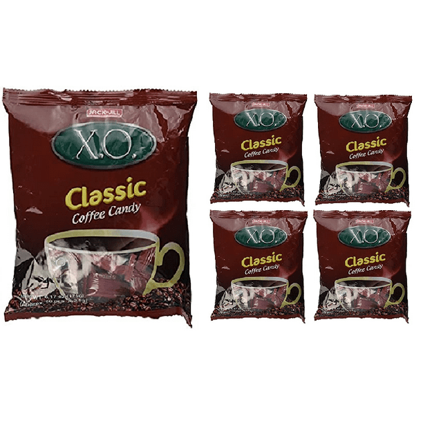 XO Classic Coffee Candy 50 Pcs per Pack, Pack of 5