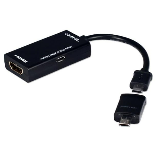 MHL MicroUSB to HDMI Converter Kit with 5 to 11Pin Adapter Walmart