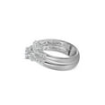 thumbnail image 3 of Diamond Princess 14kt White Gold Round Diamond 3-Stone Bridal Wedding Ring Band Set 1 Cttw, 3 of 4