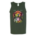 thumbnail image 2 of Wild Bobby Dean Russo Golden Retriever Is Love Dog Is Love Dog Lover Men Graphic Tank Top, Forest Green, X-Large, 2 of 5