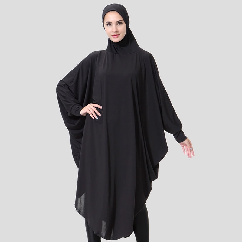 Muslim Women Long Hijab Islamic Ramadan Arab Solid Color Lady Scarf ...