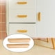 thumbnail image 2 of Manijas de madera barnizada natural, tiradores de madera maciza sin terminar para cajones de cocina y armarios, superficie lisa y sin rebabas respetuosa con el medio ambiente, 2 of 5