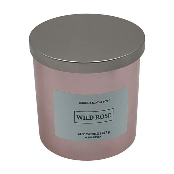 Rose Scented Candles 8 oz Jar, Candle for Mom 36 hrs. Burn time of Bouquet of Roses