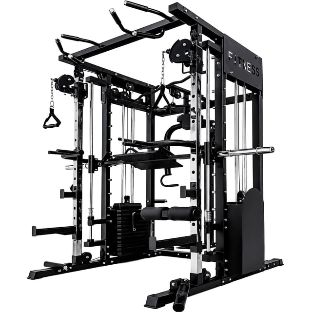 Jaula Smith Power Rack Multiestacion 400kg Peso Integrado
