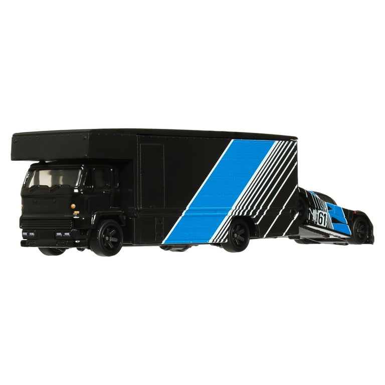 Hot Wheels Team Transport Truck & Race Car, Gift for Racing