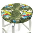 thumbnail image 3 of Vsdgher Surfing Dinosaur Print Stool Covers Round,Stretch Round Stool Covers Washable Stool Cushion Slipcover Elastic Chair Covers for 12-14 Inch Chair, 3 of 7