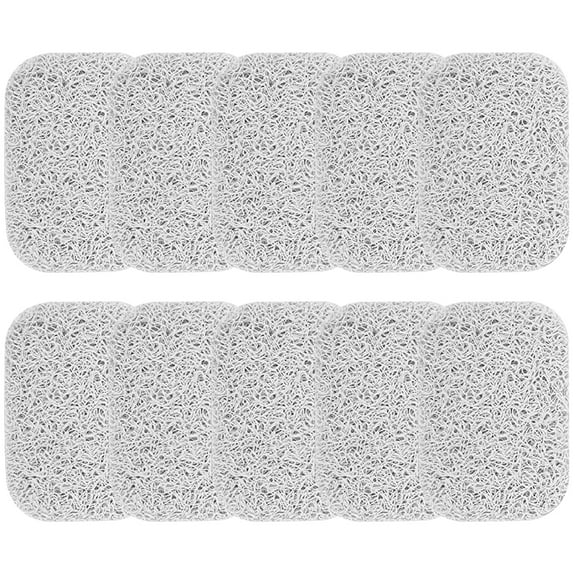 HOKARUA 10pcs Soap Holder Soap Self Draining Pads Soap Dish Soaps Tray Mat for Bathroom