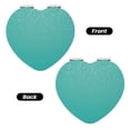 thumbnail image 2 of Kdxio Teal Turquoise Pocket Mirror, 1X/2X Travel Makeup Mirror 2-Sided Folding Small Mirror Portable Double-Sided Magnifying Cosmetic Mirror for Gift-Heart Shape, 2 of 9