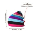 thumbnail image 2 of Outdoor Color-Blocking Knitted Hat  Winter Warm Rainbow Hat For Snowboard Riding Unisex, 2 of 9