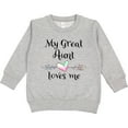 thumbnail image 2 of Inktastic My Great Aunt Loves Me Heart Toddler Sweatshirt, 2 of 4
