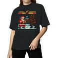 thumbnail image 2 of Santa vs Krampus Showdown Women's T-shirt, 2 of 3