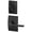 Matte Black, variant on Schlage Lock Company F59LAT716CEN Aged Bronze F-Series Latitude Interior Pack Lever Set with Single Cylinder Deadbolt an