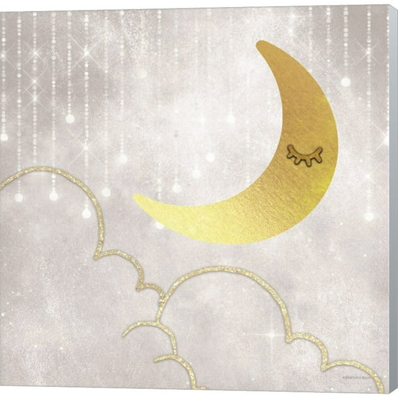 Great Art Now Gold Moon by Bluebird Barn, Canvas Wall Art, 24W x 24H