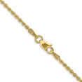 thumbnail image 4 of Auriga Fine Jewelry 14K Yellow Gold 1.5 mm Regular Rope Chain Necklace for Women 30", 4 of 6