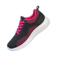 thumbnail image 2 of HTHLVMD Lace-Up Lightweight Running Shoes, Walking Shoes Women Orthopedic Lace-Up Sneakers Arch Support Breathable Tennis Running Shoe for Plantar Fasciitis Bunions, Red 6.5, 2 of 5