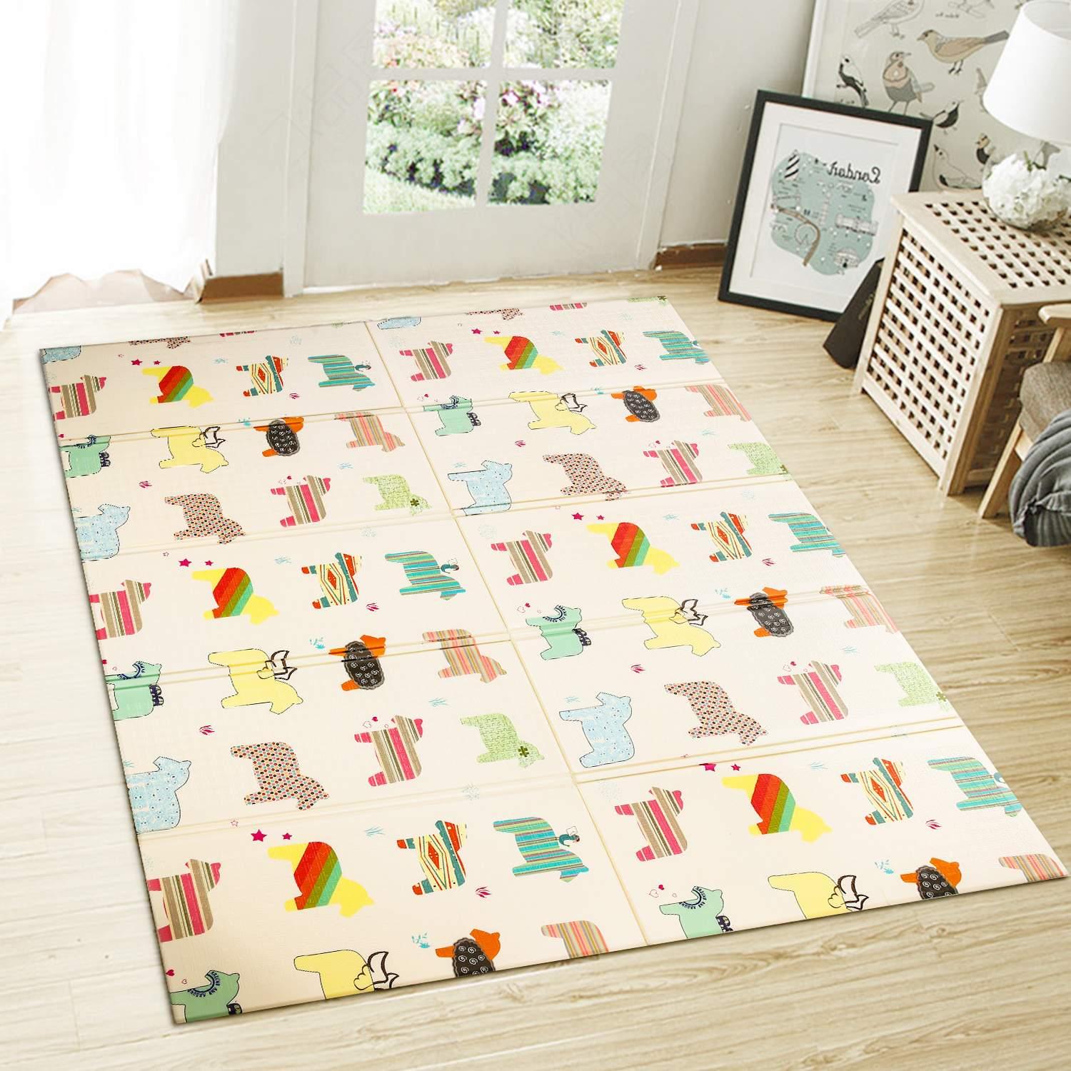 Babify rug games reversible xl//folding kids mat