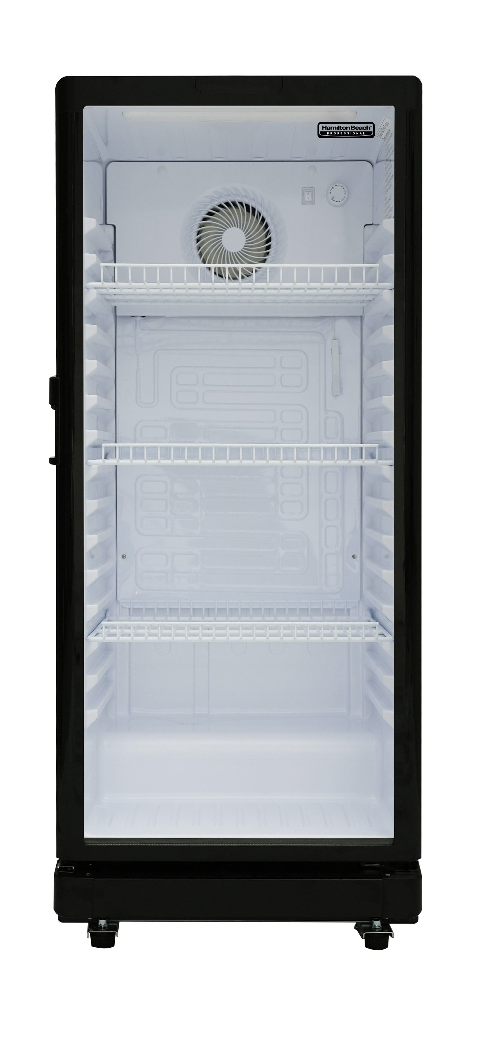 Hamilton Beach 6.0 Cu. ft. Commercial Beverage Refrigerator, Tempered Glass Door Merchandise Display Fridge