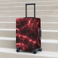 thumbnail image 5 of Uemuo Red Line Printed Washable Luggage Cover - Fashion Suitcase Protector Fits 18-32 Inch Luggage -Large, 5 of 9