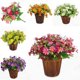 thumbnail image 3 of Farfi 1 ramo de 28 cabezas artificial falso lindo margarita flor casero boda jardín decoración Farfi 8105383, 3 of 6