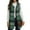 10# Dark Green, variant on Fshiont Women's Plaid Vest Christmas Cardigan Winter Fall Flannel Vest Sleeveless Blazer Jacket Long Shacket Vest Black M