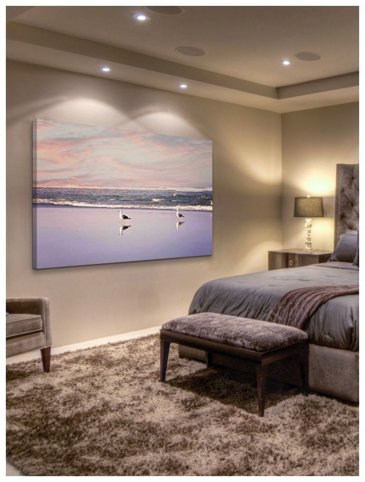 Marmont Hill "2 Seagulls" by Sylvia Cook Painting Print on Canvas