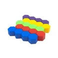 thumbnail image 2 of facefd 20 Pcs/ensemble Vis de Moyeu de Roue de Voiture Capuchon Détachable Décoratif de Remplacement 16mm Hexagonal Vis de Pneu Universelles Rouge 5 Couleurs, 2 of 6