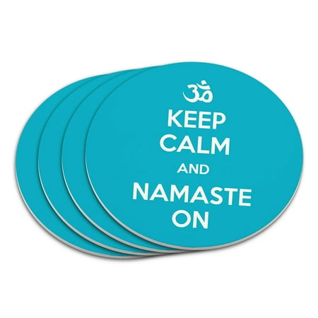 

Keep Calm And Namaste On Yoga Coaster Set